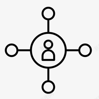 层次结构管理组织图标