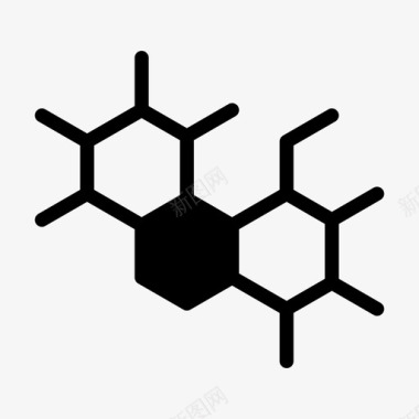 细胞分子原子生物学图标