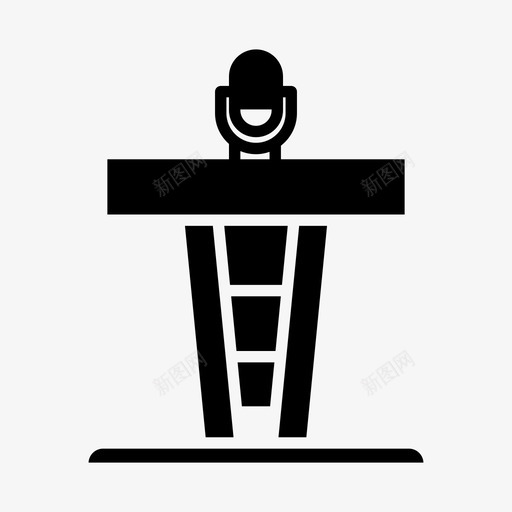 讲台演讲舞台svg_新图网 https://ixintu.com 演讲 讲台 舞台