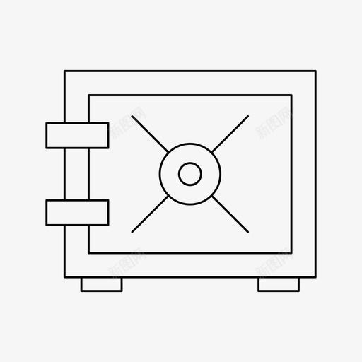 保险库金融保险箱svg_新图网 https://ixintu.com 保险箱 保险 金融 金融保险 保安 仓库