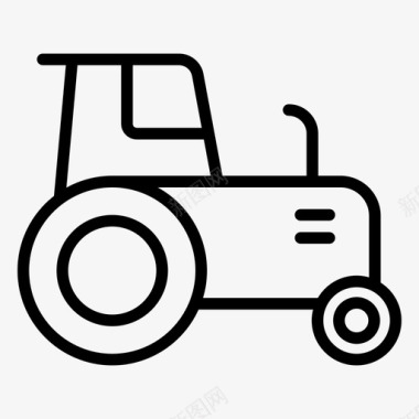 拖拉机建筑农业图标