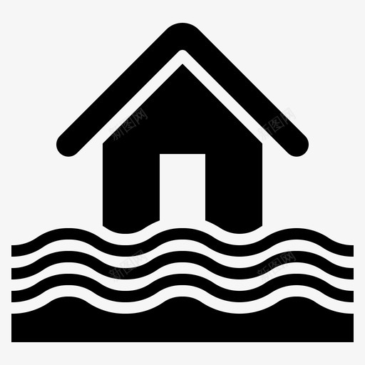 洪水灾害自然svg_新图网 https://ixintu.com 洪水 灾害 自然 台风 雕文