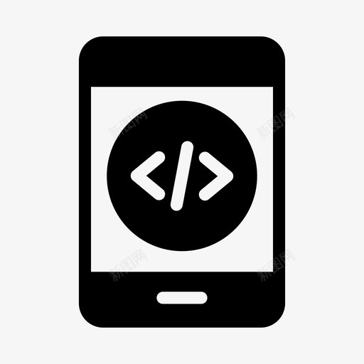 移动编码开发电话svg_新图网 https://ixintu.com 移动 编码 开发 电话 编程 定制 字形