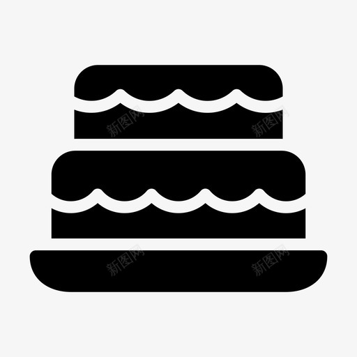 生日蛋糕美味甜点svg_新图网 https://ixintu.com 甜点 生日蛋糕 美味 巧克力 点线 字形
