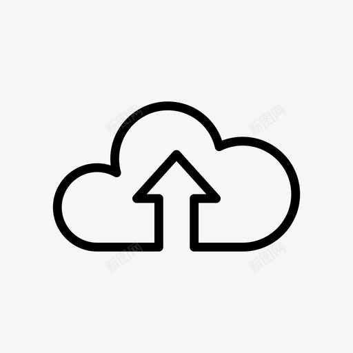 云计算云上传数据处理svg_新图网 https://ixintu.com 云计算 上传 数据处理 网络 存储 技术 轮廓 字形