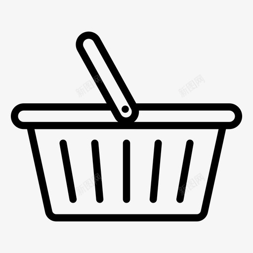 篮子野餐篮购物桶svg_新图网 https://ixintu.com 篮子 购物 野餐 购物篮 商业 矢量 矢量图 图标