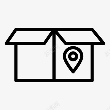包裹位置包裹地图包裹地址图标