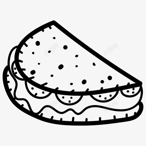 卷饼三明治图食物墨西哥菜svg_新图网 https://ixintu.com 三明治 卷饼 食物 墨西哥 零食 玉米饼 饮料 手绘 图标