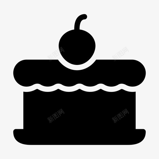 薄饼生日美味svg_新图网 https://ixintu.com 甜点 薄饼 生日 美味 杯子 蛋糕 字形