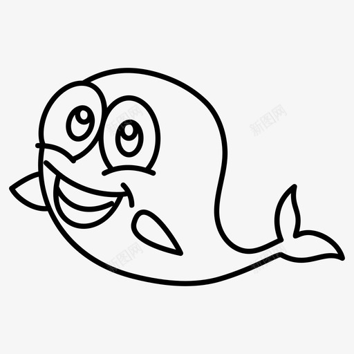 微笑鱼水生动物生物svg_新图网 https://ixintu.com 微笑 鱼水 水生 动物 生物 海鲜 物种 有趣 鱼线 矢量 矢量图