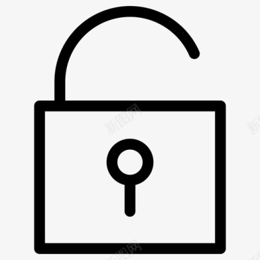 解锁挂锁用户界面卷5图标