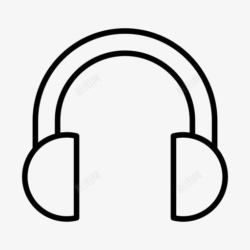 耳机设备硬件svg_新图网 https://ixintu.com 耳机 设备 硬件 音乐 音乐声 声音 电子设备 线路