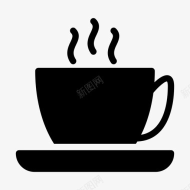 茶热杯咖啡马克杯图标