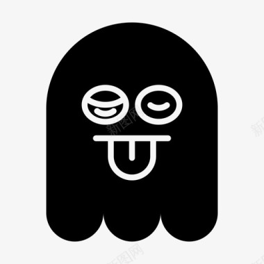鬼魂昏昏欲睡表情符号图标
