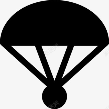 降落伞箱子图标