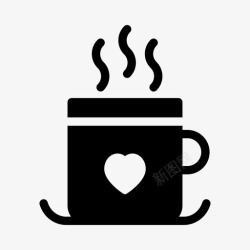 圣诞老人杯子茶咖啡杯子高清图片