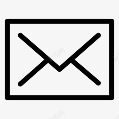 邮件基本行图标信封图标