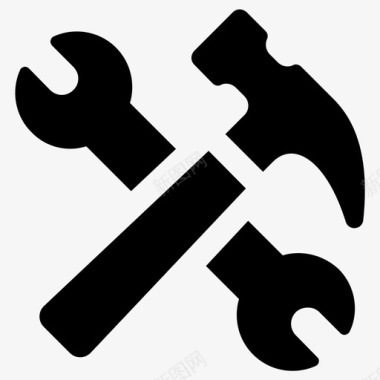 扳手锤子修理工具图标