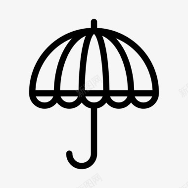 伞气候预报图标