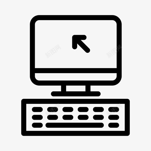 光标计算机点击键盘svg_新图网 https://ixintu.com 光标 计算机 点击 键盘 显示器 学校 教育 字形