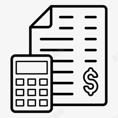 预算列表预算会计业务会计图标