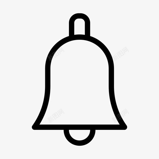 铃声警报媒体svg_新图网 https://ixintu.com 媒体 社交 铃声 警报 通知