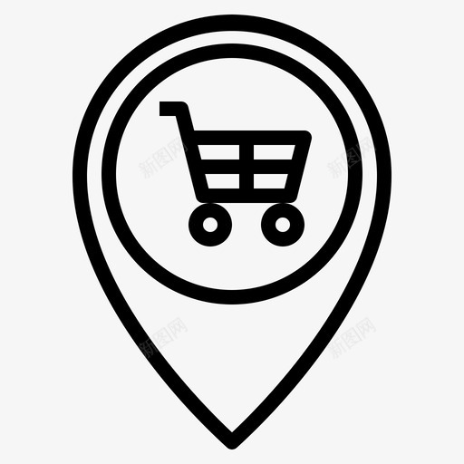 购物地图占位符svg_新图网 https://ixintu.com 占位符 购物 地图 商店 轮廓