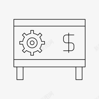 保险库金融保险箱图标