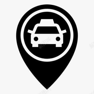 出租车位置地图图标