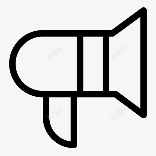 扬声器警报公告svg_新图网 https://ixintu.com 扬声器 警报 公告 扩音器 喊叫 用户 界面设计 第五 五卷