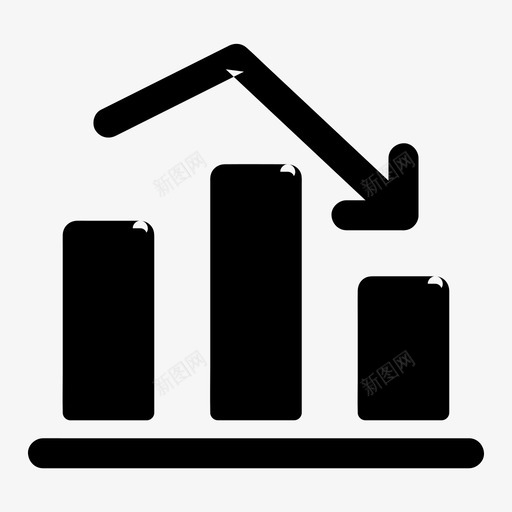 损失业务图表svg_新图网 https://ixintu.com 图表 损失 业务 减少 流行