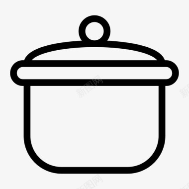 烹饪锅食物饭菜图标