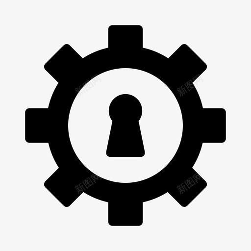 锁设置锁定设置齿轮svg_新图网 https://ixintu.com 设置 齿轮 锁定 安全 工程 符号