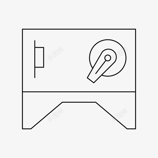 保险库储物柜保险箱svg_新图网 https://ixintu.com 保险箱 保险 库储 物柜 保安 仓库 细线
