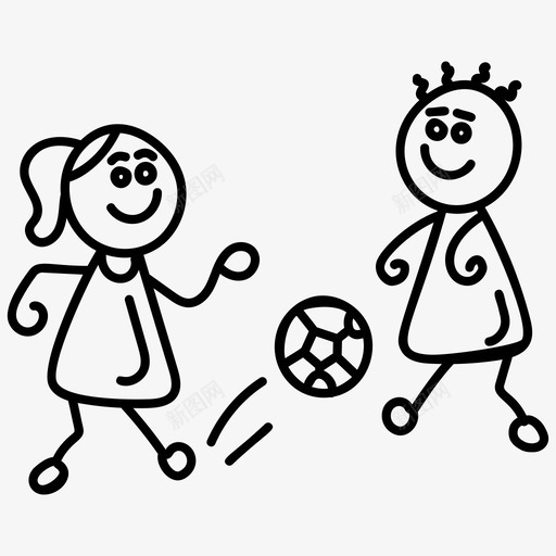 孩子们踢足球朋友们玩友谊svg_新图网 https://ixintu.com 孩子们 踢足球 友谊 朋友们 符号 童年 娱乐 一组 特殊 日子 矢量