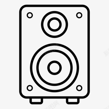 低音扬声器音频播放器音乐播放器图标