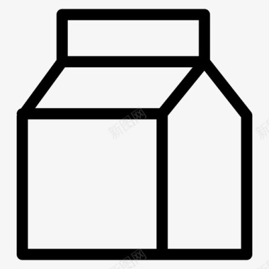 牛奶健康食品果汁图标
