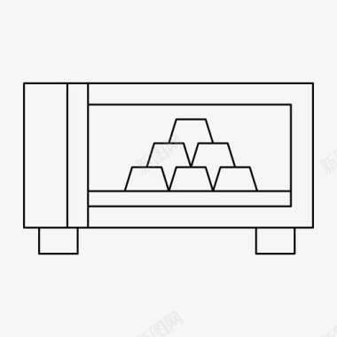 保险库银行锁图标