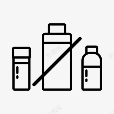 液体限制液体瓶液体规则图标