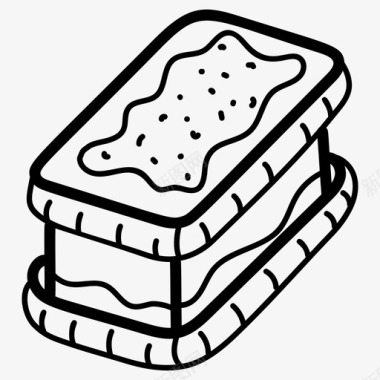 芝士蛋糕烘焙食品甜点图标