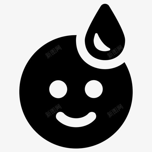 如释重负表情化放松svg_新图网 https://ixintu.com 放松 如释重负 表情 出汗