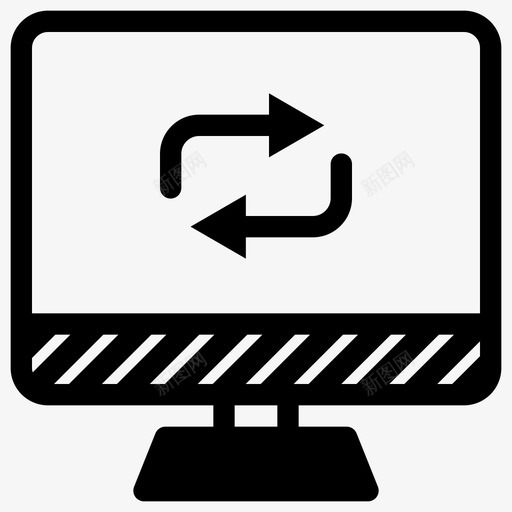桌面监视器lcd重新启动svg_新图网 https://ixintu.com 桌面 监视器 屏幕 重新 启动 同步