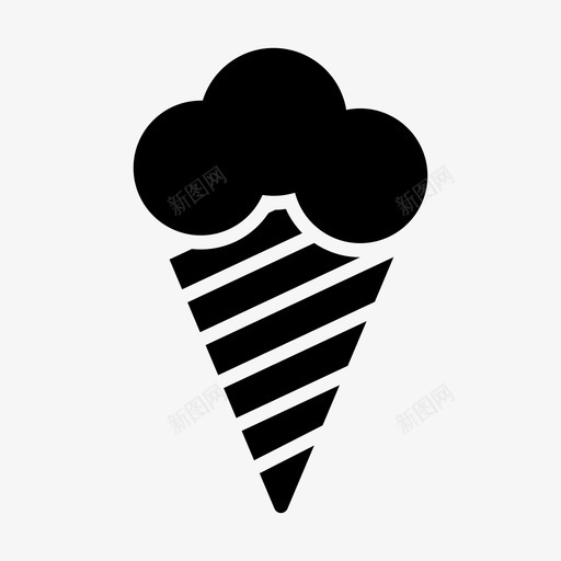 甜筒美味甜点svg_新图网 https://ixintu.com 甜点 甜筒 美味 冰淇淋 购物 电子商务 字形