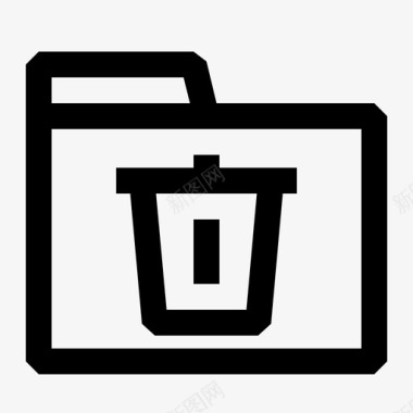 废纸篓垃圾箱数据图标