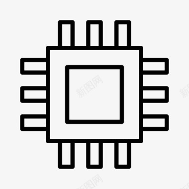 微芯片计算机设备图标