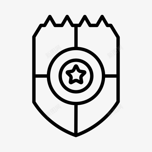 盾牌徽章标签svg_新图网 https://ixintu.com 徽章 盾牌 标签 护盾行