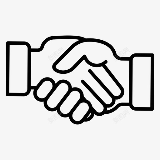合作关系协议合同svg_新图网 https://ixintu.com 商务 合作关系 协议 合同 交易 交易会 会议 握手 金融 轮廓 向量