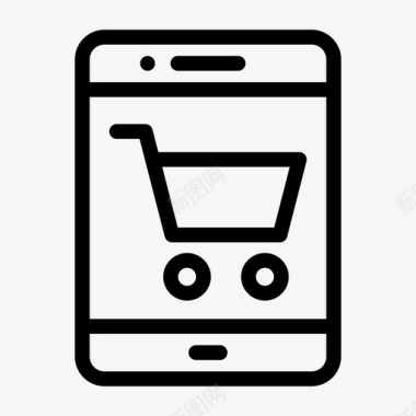 在线购物电子商务市场营销图标