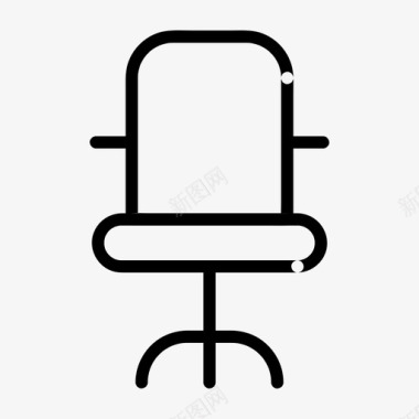 办公椅老板商务图标