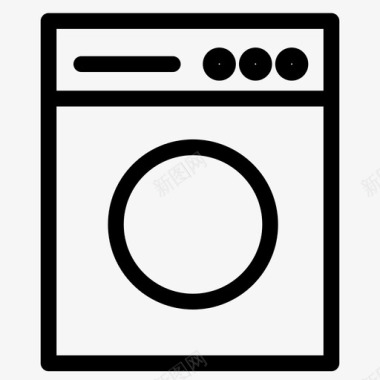 洗衣机自动清洁图标